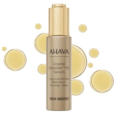 AHAVA Crystal Osmoter X6 serum – revolutionaire booster voor jeugd en rimpelvermindering, versterkt de glans van de jeugd, verrijkt met Dode Zee-osmoter en jojoba-olie AHAVA Crystal Osmoter X6 serum – revolutionaire booster voor jeugd en rimpelvermindering, versterkt de glans van de jeugd, verrijkt met Dode Zee-osmoter en jojoba-olie