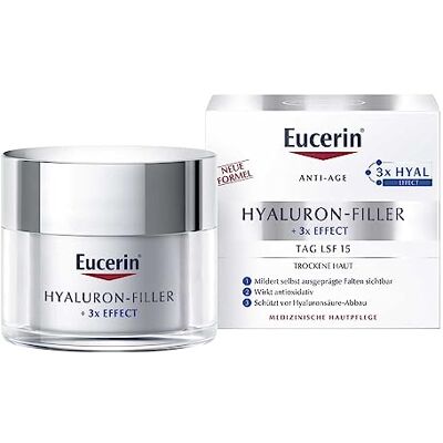Eucerin Hyaluron-Filler dagverzorging voor droge huid, 50 ml crème Eucerin Hyaluron-Filler dagverzorging voor droge huid, 50 ml crème