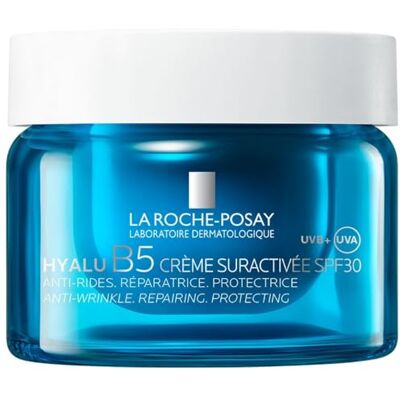 La Roche-Posay , Hyalu B5, overactieve crème SPF30, verstevigende, gladmakend, opvullende, uv-bescherming, verrijkt met hyaluronzuur en vitamine B5, alle huidtypes, navulbaar, 50 ml La Roche-Posay , Hyalu B5, overactieve crème SPF30, verstevigende, gladmakend, opvullende, uv-bescherming, verrijkt met hyaluronzuur en vitamine B5, alle huidtypes, navulbaar, 50 ml