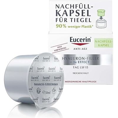 Eucerin Hyaluron-Filler dagcrème droge huid spf 15 navulverpakking 50 ml Eucerin Hyaluron-Filler dagcrème droge huid spf 15 navulverpakking 50 ml