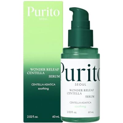PURITO SEOUL Wonder Releaf Centella Centella Koreaans serum, ampul, verzadiging, barrièreversterking, gezichtsherstellend gezichtsserum, K-Beauty, 60 ml PURITO SEOUL Wonder Releaf Centella Centella Koreaans serum, ampul, verzadiging, barrièreversterking, gezichtsherstellend gezichtsserum, K-Beauty, 60 ml