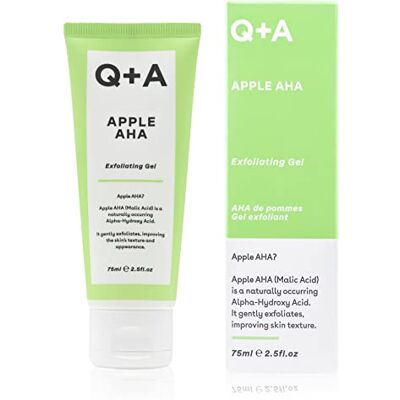 Q+A Apfel AHA Peeling Gel, natuurlijk voorkom appel- en melkzuur in combinatie met appel-fruittextuur en glykolsäure voor een gladde, stralende huid (75 ml) Q+A Apfel AHA Peeling Gel, natuurlijk voorkom appel- en melkzuur in combinatie met appel-fruittextuur en glykolsäure voor een gladde, stralende huid (75 ml)