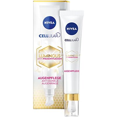 NIVEA Cellular Luminous630 Oogcrème, hyaluronzuur en cafeïne, schaduwverminderend, 15 ml NIVEA Cellular Luminous630 Oogcrème, hyaluronzuur en cafeïne, schaduwverminderend, 15 ml