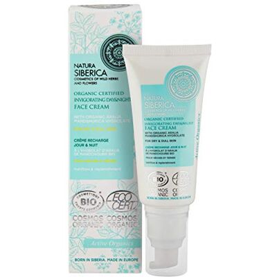 Natura Siberica Organic Certified Dry & Dull Skin, verkwikkende Face Day & Night Cream Natura Siberica Organic Certified Dry & Dull Skin, verkwikkende Face Day & Night Cream