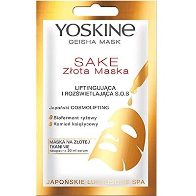 Yoskine Geisha Masker Sake Golden Sheet Mask Yoskine Geisha Masker Sake Golden Sheet Mask