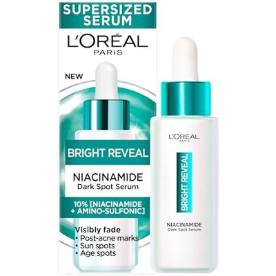 L'Oreal Paris L'Oréal Paris Anti-vlek serum verrijkt met niacinamide peeling en egaliserende verzorging voor alle huidtypes Bright Reveal XL formaat 50 ml L'Oreal Paris L'Oréal Paris Anti-vlek serum verrijkt met niacinamide peeling en egaliserende verzorging voor alle huidtypes Bright Reveal XL formaat 50 ml