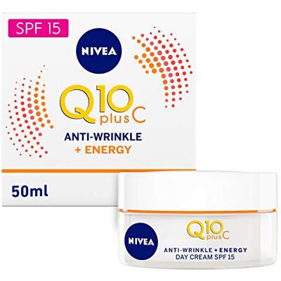 NIVEA Q10 Energy Healthy Glow dagcrème voor het gezicht (50 ml), voor vrouwen, energiek, hydraterend, vitamine C en E NIVEA Q10 Energy Healthy Glow dagcrème voor het gezicht (50 ml), voor vrouwen, energiek, hydraterend, vitamine C en E