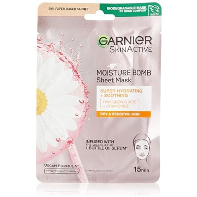 Garnier , Moisture Bomb hydraterende gezichtsverzorging, groene thee Garnier , Moisture Bomb hydraterende gezichtsverzorging, groene thee