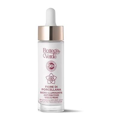 Bottega Verde Porseleinen bloem, gezichts- en handverhelderend serum, 30 ml, met cybright en porseleinen bloem, perfectioneringssysteem, gelijkmatige werking, voor alle soorten Bottega Verde Porseleinen bloem, gezichts- en handverhelderend serum, 30 ml, met cybright en porseleinen bloem, perfectioneringssysteem, gelijkmatige werking, voor alle soorten