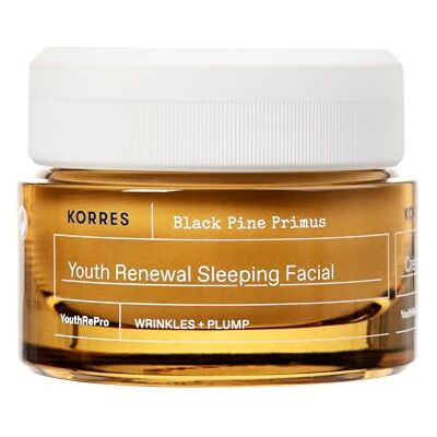 KORRES Black Pine Primus Regenererende nachtcrème tegen rimpels, veganistisch, 40 ml KORRES Black Pine Primus Regenererende nachtcrème tegen rimpels, veganistisch, 40 ml