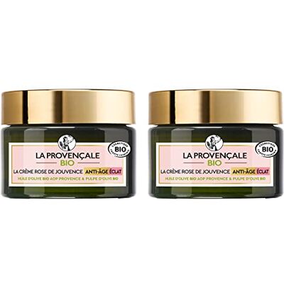 La Provençale Crème de Jouvence Anti-Ageing Verouderingscrème, gecertificeerd biologisch, verpakking van 2 La Provençale Crème de Jouvence Anti-Ageing Verouderingscrème, gecertificeerd biologisch, verpakking van 2