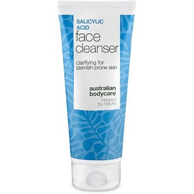 Australian Bodycare Gezichtsreiniger tegen onzuiverheden met salicylzuur voor puistjes, mee-eters, witte puistjes, vette huid, onzuiverheid en verstopte poriën, dieptereinigingsgel met salicylzuur, 100 ml Australian Bodycare Gezichtsreiniger tegen onzuiverheden met salicylzuur voor puistjes, mee-eters, witte puistjes, vette huid, onzuiverheid en verstopte poriën, dieptereinigingsgel met salicylzuur, 100 ml