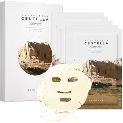 SKIN1004 Madagascar Centella Watergel Masker in flessen, 25 ml, K-Beauty 5 Stuk SKIN1004 Madagascar Centella Watergel Masker in flessen, 25 ml, K-Beauty 5 Stuk