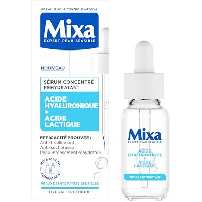 Mixa Garnier Rehydraterend geconcentreerd serum – voor gedehydrateerde en gevoelige huid – verrijkt met hyaluronzuur en melkzuur – 30 ml Mixa Garnier Rehydraterend geconcentreerd serum – voor gedehydrateerde en gevoelige huid – verrijkt met hyaluronzuur en melkzuur – 30 ml
