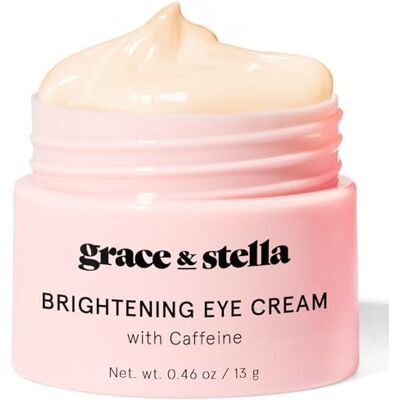 grace & stella Hydraterende oogcrème met cafeïne – lichtgevende behandeling voor de ogen tegen rimpels en donkere kringen, veganistische formule – (13 g) grace & stella Hydraterende oogcrème met cafeïne – lichtgevende behandeling voor de ogen tegen rimpels en donkere kringen, veganistische formule – (13 g)