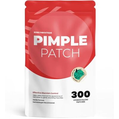 ROSELYNBOUTIQUE 300 stippen 4 maten Hydrocolloïde pleisters voor acne met tea tree olie, poriënstrips gezichtsverzorgingsproducten ROSELYNBOUTIQUE 300 stippen 4 maten Hydrocolloïde pleisters voor acne met tea tree olie, poriënstrips gezichtsverzorgingsproducten