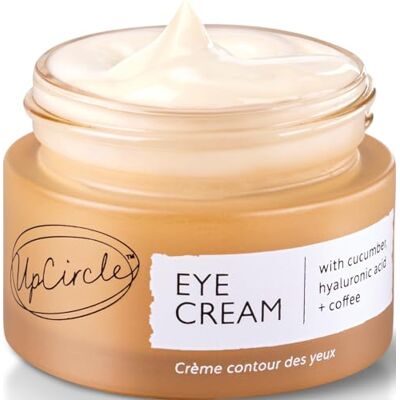 UPCIRCLE Oogcrème met koffie en esdoornextract voor donkere kringen, wallen en rimpels, natuurlijk, veganistisch + dierproefvrij, 10 ml UPCIRCLE Oogcrème met koffie en esdoornextract voor donkere kringen, wallen en rimpels, natuurlijk, veganistisch + dierproefvrij, 10 ml