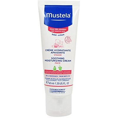Mustela Kalmerende gezichtscrème met biologische avocado, gezicht, baby, het hele gezin – specifieke zachte dagelijkse hydratatie voor overgevoelige huid, 97% ingrediënten van natuurlijke oorsprong Mustela Kalmerende gezichtscrème met biologische avocado, gezicht, baby, het hele gezin – specifieke zachte dagelijkse hydratatie voor overgevoelige huid, 97% ingrediënten van natuurlijke oorsprong