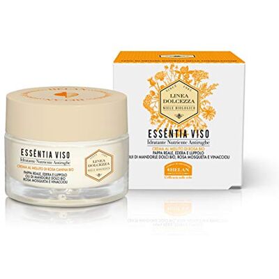 Helan , Linea Dolcezza, Essentia Gezicht, Crème, Hydraterend, Voedend, Anti-rimpel, 50 ml Helan , Linea Dolcezza, Essentia Gezicht, Crème, Hydraterend, Voedend, Anti-rimpel, 50 ml