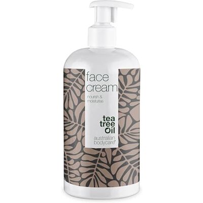 Australian Bodycare Gezichtscrème 500 ml gezichtscrème voor mannen en vrouwen met onzuivere, vette, droge huid en gemengde huid crème voor puistjes en acne-gevoelige huid hydraterend tea tree olie Australian Bodycare Gezichtscrème 500 ml gezichtscrème voor mannen en vrouwen met onzuivere, vette, droge huid en gemengde huid crème voor puistjes en acne-gevoelige huid hydraterend tea tree olie