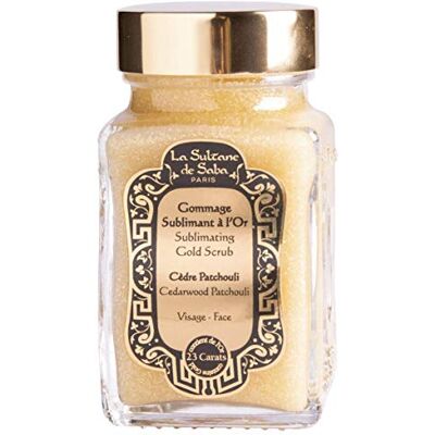 La Sultane de Saba Anti-aging scrub met goud ceder en patchoeli, 100 ml La Sultane de Saba Anti-aging scrub met goud ceder en patchoeli, 100 ml