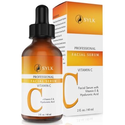 Sylk Vitamine C Gezichtsserum voor Microneedling + Hyaluronzuur & Vitamine E Gezichts- en Oogverzorging Anti-donkere kringen, Anti-Rimpel, Anti-Vlek & Anti-Aging 60 ml Sylk Vitamine C Gezichtsserum voor Microneedling + Hyaluronzuur & Vitamine E Gezichts- en Oogverzorging Anti-donkere kringen, Anti-Rimpel, Anti-Vlek & Anti-Aging 60 ml