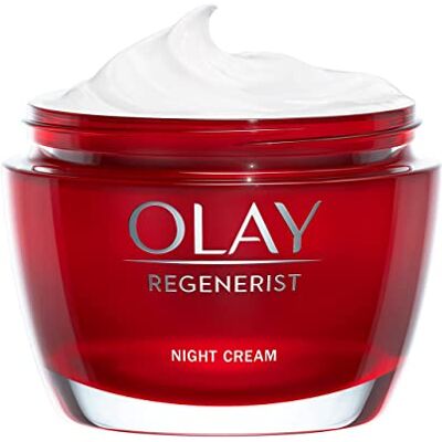 Olay Regenerist Nachtgezichtscrème. Actieve vochtinbrengende crème tegen rimpels en verstevigende huidverzorging met niacinamide en anti-aging peptiden. Verstevigt, regenereert en hydrateert. Zonder parfum Olay Regenerist Nachtgezichtscrème. Actieve vochtinbrengende crème tegen rimpels en verstevigende huidverzorging met niacinamide en anti-aging peptiden. Verstevigt, regenereert en hydrateert. Zonder parfum