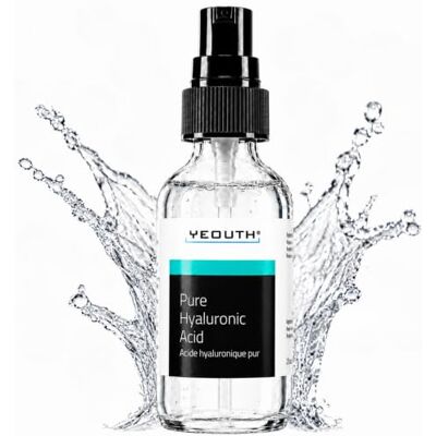 YEOUTH Hyaluronic Acid Serum for Face by 100% Pure Clinical Strength Anti Aging Formula! Holds 1,000 Times Its Own Weight in Water, Plumps and Hydrates Skin, All Natural Moisturizer (2oz) YEOUTH Hyaluronic Acid Serum for Face by 100% Pure Clinical Strength Anti Aging Formula! Holds 1,000 Times Its Own Weight in Water, Plumps and Hydrates Skin, All Natural Moisturizer (2oz)