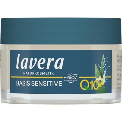 lavera Q10 Anti-rimpel nachtcrème, hydratatie en verzorging, anti-aging nachtverzorging, voedende en verstevigende crème, veganistisch, natuurlijke cosmetica, natuurlijke cosmetica, per stuk verpakt lavera Q10 Anti-rimpel nachtcrème, hydratatie en verzorging, anti-aging nachtverzorging, voedende en verstevigende crème, veganistisch, natuurlijke cosmetica, natuurlijke cosmetica, per stuk verpakt