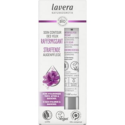 lavera Contourverzorging, verstevigend, anti-aging, natuurlijke cosmetica, biologische planteningrediënten, baakuchiol en hyaluronzuur, veganistisch, verwijdert rimpels, 15 ml lavera Contourverzorging, verstevigend, anti-aging, natuurlijke cosmetica, biologische planteningrediënten, baakuchiol en hyaluronzuur, veganistisch, verwijdert rimpels, 15 ml