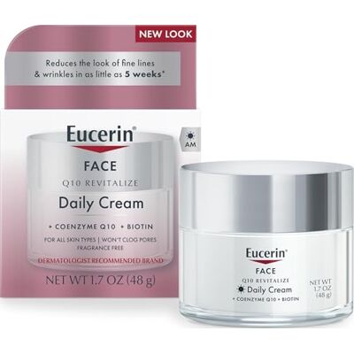 Eucerin Hydraterende anti-rimpelcrème voor de gevoelige huid met co-enzym Q10, 48 g Eucerin Hydraterende anti-rimpelcrème voor de gevoelige huid met co-enzym Q10, 48 g