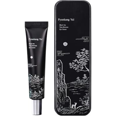 Pyunkang Yul PKY Black Tea Time Omgekeerde oogcrème, luxe anti-aging verzorging met gefermenteerde zwarte thee, peptiden, ceramiden en hyaluronzuren voor een stevige en gehydrateerde huid, 25 ml Pyunkang Yul PKY Black Tea Time Omgekeerde oogcrème, luxe anti-aging verzorging met gefermenteerde zwarte thee, peptiden, ceramiden en hyaluronzuren voor een stevige en gehydrateerde huid, 25 ml