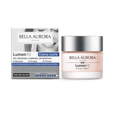 BELLA AURORA Lumen10 Anti-aging anti-aging crème met polyhydroxyzuren, niacinamide en liposoom melatonine, regeneratie, elasticiteit en intensieve hydratatie, 50 ml BELLA AURORA Lumen10 Anti-aging anti-aging crème met polyhydroxyzuren, niacinamide en liposoom melatonine, regeneratie, elasticiteit en intensieve hydratatie, 50 ml