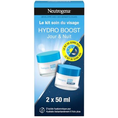 Neutrogena Hydro Boost dag & nacht gezichtsverzorgingsset met Aqua Cream (50 ml) en nachtcrème (50 ml) Neutrogena Hydro Boost dag & nacht gezichtsverzorgingsset met Aqua Cream (50 ml) en nachtcrème (50 ml)