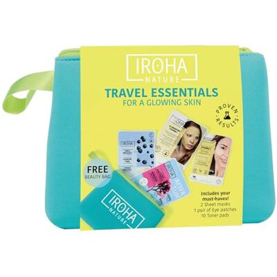 IROHA NATURE Essentiële Reis Kit Hydraterende Tonic Discs, Anti-vermoeidheid Oogpleisters, Verhelderend Doek Masker Elk huidtype IROHA NATURE Essentiële Reis Kit Hydraterende Tonic Discs, Anti-vermoeidheid Oogpleisters, Verhelderend Doek Masker Elk huidtype