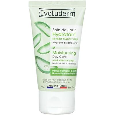 Evoluderm Hydraterende dagverzorging voor normale tot gemengde huid – 50 ml – 94% natuurlijke oorsprong – veganistisch – gemaakt in Frankrijk Evoluderm Hydraterende dagverzorging voor normale tot gemengde huid – 50 ml – 94% natuurlijke oorsprong – veganistisch – gemaakt in Frankrijk