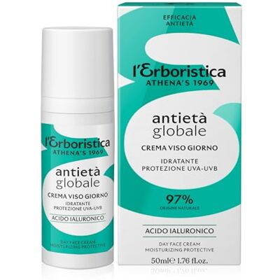 Athena L'Erborisation Gezichtscrème Global Anti-Aging 50 ml met hyaluronzuur 50 ml Athena L'Erborisation Gezichtscrème Global Anti-Aging 50 ml met hyaluronzuur 50 ml