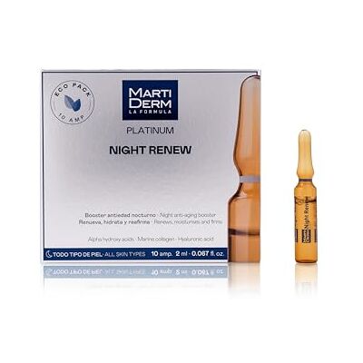 Martiderm PLATINUM NIGHT RENEW (10 gloeilampen) Martiderm PLATINUM NIGHT RENEW (10 gloeilampen)