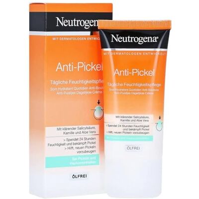 Neutrogena Dagelijkse olievrije vochtinbrengende crème met 0,5% salicylzuur voor onzuivere huid, 50 ml Neutrogena Dagelijkse olievrije vochtinbrengende crème met 0,5% salicylzuur voor onzuivere huid, 50 ml
