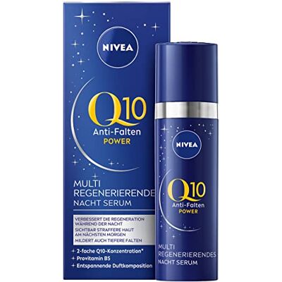 NIVEA Q10 Power Multi regenererend nachtserum voor de nacht, gezichtsserum met provitamine B5 en Q10 (30 ml) NIVEA Q10 Power Multi regenererend nachtserum voor de nacht, gezichtsserum met provitamine B5 en Q10 (30 ml)