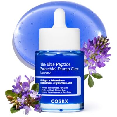 COSRX The Blue Peptide Bakuchiol Plump Glow anti-aging serum met GHK-Cu koperpeptiden en bakuchiol, huidverstevigende verzorging en glasheldere glans, Koreaanse huidverzorging, 50 ml COSRX The Blue Peptide Bakuchiol Plump Glow anti-aging serum met GHK-Cu koperpeptiden en bakuchiol, huidverstevigende verzorging en glasheldere glans, Koreaanse huidverzorging, 50 ml
