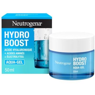 Neutrogena Aqua-Gel Hydro Boost (50 ml blik) vochtinbrengende crème voor alle huidtypes met hyaluronzuur hydraterende gel voor een frisse en stralende teint Neutrogena Aqua-Gel Hydro Boost (50 ml blik) vochtinbrengende crème voor alle huidtypes met hyaluronzuur hydraterende gel voor een frisse en stralende teint