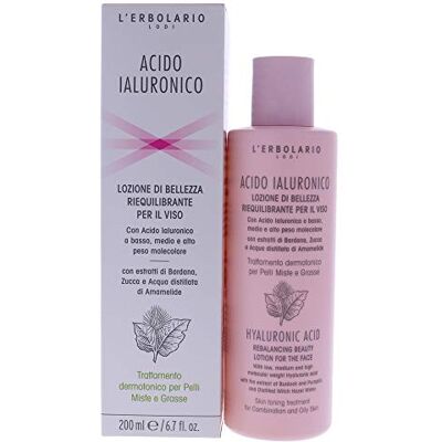L'Erbolario Gezichtsbalancerende en toning lotion voor gemengde huid, 200 ml L'Erbolario Gezichtsbalancerende en toning lotion voor gemengde huid, 200 ml