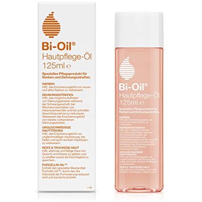 Bio-Oil Bi-Oil Huidverzorgingsolie, speciaal huidverzorgingsproduct, helpt tegen striae en littekens, helpt bij droge huid en ongelijke kleuring, 125 ml Bio-Oil Bi-Oil Huidverzorgingsolie, speciaal huidverzorgingsproduct, helpt tegen striae en littekens, helpt bij droge huid en ongelijke kleuring, 125 ml