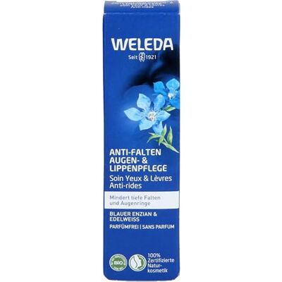 WELEDA Gentiane Blue & EDELWEISS verstevigende oog- en lippenverzorging Anti-aging verzorging vanaf 50 jaar Rijpe huid NATRUE* Vegan*** 10 ml WELEDA Gentiane Blue & EDELWEISS verstevigende oog- en lippenverzorging Anti-aging verzorging vanaf 50 jaar Rijpe huid NATRUE* Vegan*** 10 ml