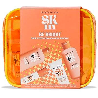 Revolution Skincare London Revolution SKin, Be Bright Starter Kit, lichtgevende viso set met etergent, Tonico, Siero e Crema Idratant, Vegano e Cruelty-Free, 4 producten Revolution Skincare London Revolution SKin, Be Bright Starter Kit, lichtgevende viso set met etergent, Tonico, Siero e Crema Idratant, Vegano e Cruelty-Free, 4 producten