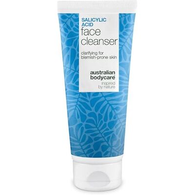 Australian Bodycare Gezichtsreiniger tegen onvolkomenheden met salicylzuur voor puistjes, mee-eters, witte puistjes, vette huid, onzuivere en verstopte poriën, dieptereinigingsgel met salicylzuur, 200 ml Australian Bodycare Gezichtsreiniger tegen onvolkomenheden met salicylzuur voor puistjes, mee-eters, witte puistjes, vette huid, onzuivere en verstopte poriën, dieptereinigingsgel met salicylzuur, 200 ml