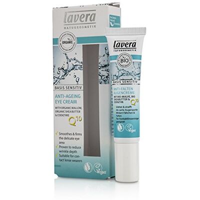 lavera Basis Sensitive Anti-Ageing Eye Cream Q10 15 ml lavera Basis Sensitive Anti-Ageing Eye Cream Q10 15 ml