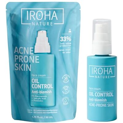 IROHA NATURE gezichtscrème salicylzuur acne huid 50 ml IROHA NATURE gezichtscrème salicylzuur acne huid 50 ml