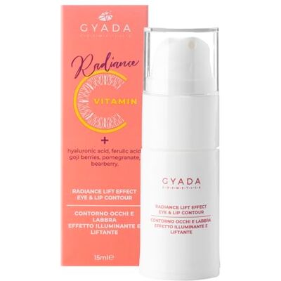 GYADA COSMETICS , Radiance Lift Effect Eye & Lip Contour, oog- en lipcontour, antioxiderende werking, contrasteert tekenen van leeftijd en expressie, op basis van vitamine C, 15 ml GYADA COSMETICS , Radiance Lift Effect Eye & Lip Contour, oog- en lipcontour, antioxiderende werking, contrasteert tekenen van leeftijd en expressie, op basis van vitamine C, 15 ml